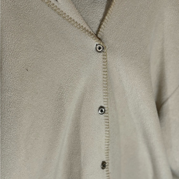 Vintage Polar Fleece Cream Teddy Jacket with NL and L Embroidery - Picture 5 of 10